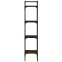 Librería de 4 estantes madera roble marrón 35x30x138,5 cm de , Librerías y estanterías - Ref: Foro24-838852, Precio: 44,00 €,...
