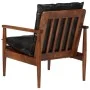 Sessel aus massivem Akazienholz und schwarzem Echtleder von , Sessel - Ref: Foro24-340922, Preis: 209,57 €, Rabatt: %