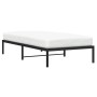 Estructura de cama de metal negro 107x203 cm de , Camas y somieres - Ref: Foro24-373651, Precio: 60,73 €, Descuento: %