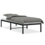 Estructura de cama metal negro 75x190 cm de , Camas y somieres - Ref: Foro24-373645, Precio: 58,50 €, Descuento: %