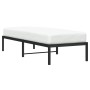 Estructura de cama metal negro 75x190 cm de , Camas y somieres - Ref: Foro24-373645, Precio: 58,50 €, Descuento: %