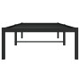 Estructura de cama metal negro 75x190 cm de , Camas y somieres - Ref: Foro24-373645, Precio: 58,50 €, Descuento: %