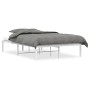 Estructura de cama de metal blanca 120x190 cm de , Camas y somieres - Ref: Foro24-373670, Precio: 86,16 €, Descuento: %