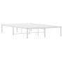 Estructura de cama de metal blanca 120x190 cm de , Camas y somieres - Ref: Foro24-373670, Precio: 86,16 €, Descuento: %
