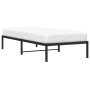 Estructura de cama de metal negro 90x190 cm de , Camas y somieres - Ref: Foro24-373647, Precio: 62,46 €, Descuento: %