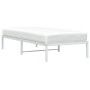 Estructura de cama de metal blanca 90x200 cm de , Camas y somieres - Ref: Foro24-373666, Precio: 58,36 €, Descuento: %