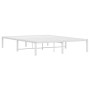 Estructura de cama de metal blanca 135x190 cm de , Camas y somieres - Ref: Foro24-373672, Precio: 86,44 €, Descuento: %