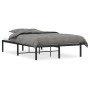 Estructura de cama de metal negro 120x200 cm de , Camas y somieres - Ref: Foro24-373653, Precio: 103,46 €, Descuento: %