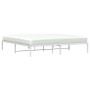 Estructura de cama de metal blanco 193x203 cm de , Camas y somieres - Ref: Foro24-373679, Precio: 92,78 €, Descuento: %