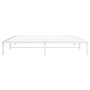 Estructura de cama de metal blanco 193x203 cm de , Camas y somieres - Ref: Foro24-373679, Precio: 92,78 €, Descuento: %