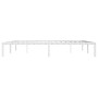 Estructura de cama de metal blanco 193x203 cm de , Camas y somieres - Ref: Foro24-373679, Precio: 92,78 €, Descuento: %
