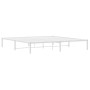 Estructura de cama de metal blanco 193x203 cm de , Camas y somieres - Ref: Foro24-373679, Precio: 92,78 €, Descuento: %