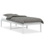 Estructura de cama de metal blanco 80x200 cm de , Camas y somieres - Ref: Foro24-373664, Precio: 62,12 €, Descuento: %