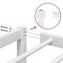 Estructura de cama de metal blanco 80x200 cm de , Camas y somieres - Ref: Foro24-373664, Precio: 62,12 €, Descuento: %