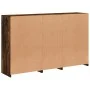 Sideboard with LED lights smoked oak 162x37x100 cm by , Sideboards - Ref: Foro24-3209146, Price: 269,16 €, Discount: %