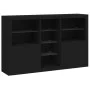 Aparador con luces LED negro 162x37x100 cm de , Aparadores - Ref: Foro24-3209171, Precio: 224,76 €, Descuento: %