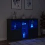 Aparador con luces LED negro 162x37x100 cm de , Aparadores - Ref: Foro24-3209171, Precio: 224,76 €, Descuento: %