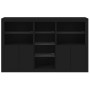 Aparador con luces LED negro 162x37x100 cm de , Aparadores - Ref: Foro24-3209171, Precio: 232,56 €, Descuento: %