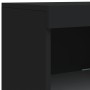Aparador con luces LED negro 162x37x100 cm de , Aparadores - Ref: Foro24-3209171, Precio: 232,56 €, Descuento: %