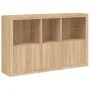 Sideboard with LED lights Sonoma oak 162x37x100 cm by , Sideboards - Ref: Foro24-3209144, Price: 221,09 €, Discount: %