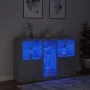 Aparador con luces LED gris hormigón 162x37x100 cm de , Aparadores - Ref: Foro24-3209173, Precio: 200,99 €, Descuento: %