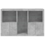 Aparador con luces LED gris hormigón 162x37x100 cm de , Aparadores - Ref: Foro24-3209173, Precio: 206,34 €, Descuento: %