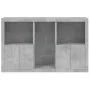 Concrete gray sideboard with LED lights 162x37x100 cm by , Sideboards - Ref: Foro24-3209173, Price: 200,99 €, Discount: %