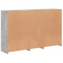Aparador con luces LED gris hormigón 162x37x100 cm de , Aparadores - Ref: Foro24-3209173, Precio: 206,34 €, Descuento: %