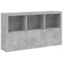 Betongraues Sideboard mit LED-Leuchten 181,5 x 37 x 100 cm von , Sideboards - Ref: Foro24-3209152, Preis: 213,43 €, Rabatt: %