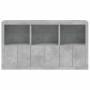 Aparador con luces LED gris hormigón 181,5x37x100 cm de , Aparadores - Ref: Foro24-3209152, Precio: 219,46 €, Descuento: %