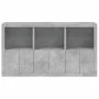 Betongraues Sideboard mit LED-Leuchten 181,5 x 37 x 100 cm von , Sideboards - Ref: Foro24-3209152, Preis: 213,43 €, Rabatt: %