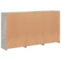 Aparador con luces LED gris hormigón 181,5x37x100 cm de , Aparadores - Ref: Foro24-3209152, Precio: 219,46 €, Descuento: %