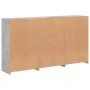 Betongraues Sideboard mit LED-Leuchten 181,5 x 37 x 100 cm von , Sideboards - Ref: Foro24-3209152, Preis: 213,43 €, Rabatt: %