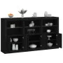 Sideboard mit LED-Leuchten schwarz 181,5x37x100 cm von , Sideboards - Ref: Foro24-3209150, Preis: 233,61 €, Rabatt: %