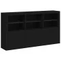 Sideboard mit LED-Leuchten schwarz 181,5x37x100 cm von , Sideboards - Ref: Foro24-3209150, Preis: 233,61 €, Rabatt: %