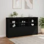 Sideboard mit LED-Leuchten schwarz 181,5x37x100 cm von , Sideboards - Ref: Foro24-3209150, Preis: 233,61 €, Rabatt: %