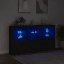 Sideboard mit LED-Leuchten schwarz 181,5x37x100 cm von , Sideboards - Ref: Foro24-3209150, Preis: 233,61 €, Rabatt: %