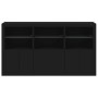 Aparador con luces LED negro 181,5x37x100 cm de , Aparadores - Ref: Foro24-3209150, Precio: 241,64 €, Descuento: %