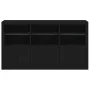 Sideboard mit LED-Leuchten schwarz 181,5x37x100 cm von , Sideboards - Ref: Foro24-3209150, Preis: 233,61 €, Rabatt: %