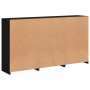 Aparador con luces LED negro 181,5x37x100 cm de , Aparadores - Ref: Foro24-3209150, Precio: 241,64 €, Descuento: %
