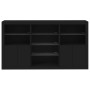 Aparador con luces LED negro 181,5x37x100 cm de , Aparadores - Ref: Foro24-3209178, Precio: 237,97 €, Descuento: %