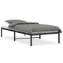 Estructura de cama de metal negro 90x200 cm de , Camas y somieres - Ref: Foro24-373648, Precio: 68,82 €, Descuento: %