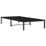 Estructura de cama de metal negro 90x200 cm de , Camas y somieres - Ref: Foro24-373648, Precio: 68,82 €, Descuento: %