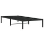 Estructura de cama de metal negro 90x200 cm de , Camas y somieres - Ref: Foro24-373648, Precio: 68,82 €, Descuento: %