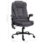 Silla de oficina de masaje terciopelo gris oscuro en Sillas de oficina | Comprar online en Foru.es