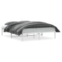 Estructura de cama de metal blanca 160x200 cm de , Camas y somieres - Ref: Foro24-373676, Precio: 90,94 €, Descuento: %