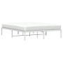 Estructura de cama de metal blanca 160x200 cm de , Camas y somieres - Ref: Foro24-373676, Precio: 90,94 €, Descuento: %