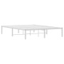 Estructura de cama de metal blanca 140x200 cm de , Camas y somieres - Ref: Foro24-373674, Precio: 83,73 €, Descuento: %