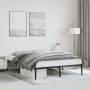 Estructura de cama de metal negro 150x200 cm de , Camas y somieres - Ref: Foro24-373657, Precio: 94,66 €, Descuento: %