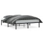 Estructura de cama de metal negro 150x200 cm de , Camas y somieres - Ref: Foro24-373657, Precio: 94,66 €, Descuento: %